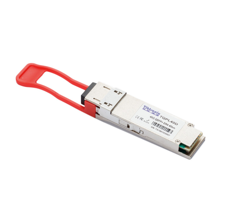 40GBASE-ER4 QSFP+ 1310nm 40km Industrial Temperature LC DDM Transceiver